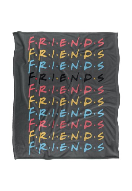 Warner Brothers Friends Silky Touch Super Soft Throw Blanket 152x127cm in White - Size: 152x127 cm - image 1