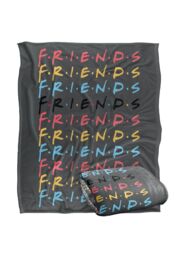 Warner Brothers Friends Silky Touch Super Soft Throw Blanket 152x127cm in White - Size: 152x127 cm - thumbnail 2