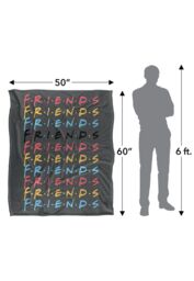 Warner Brothers Friends Silky Touch Super Soft Throw Blanket 152x127cm in White - Size: 152x127 cm - thumbnail 3