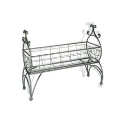 Poppyforge Regal 600 Planter - Solid Steel - L30xW60xH76 cm - Powder Coated Black - thumbnail 3