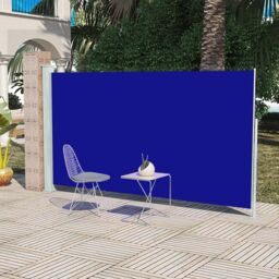 Berkfield Home Patio Terrace Side Awning 160 x 300 cm Blue - thumbnail 1