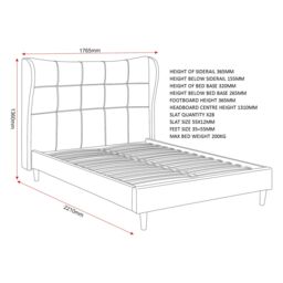 Seconique Verona 5' (King) Bed in Brown - Size: King - thumbnail 9