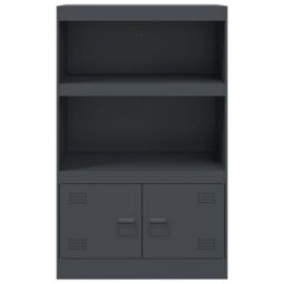 Berkfield Home Sideboard Anthracite 67x39x107 cm Steel - Size: 67 x 39 x 107 cm - thumbnail 6
