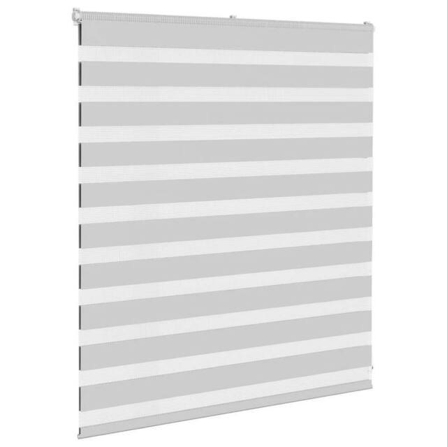 Berkfield Home Elegant Zebra Blind Light Grey 120x100 cm Fabric Width 115.9 cm P - image 1