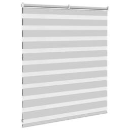 Berkfield Home Elegant Zebra Blind Light Grey 120x100 cm Fabric Width 115.9 cm P - thumbnail 4