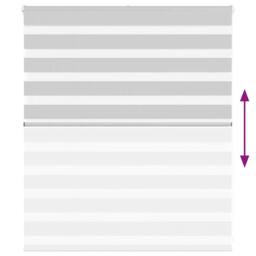 Berkfield Home Elegant Zebra Blind Light Grey 120x100 cm Fabric Width 115.9 cm P - thumbnail 5