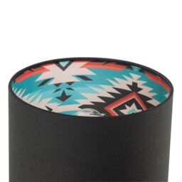 Happy Homewares Modern Colourful Aztec Designed Lamp Shade with Black Linen Fabric - Size: 10 inches - thumbnail 4