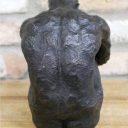 Gifts Direct 2 U Sitting Man Resin Ornament Sculpture in Black - thumbnail 5
