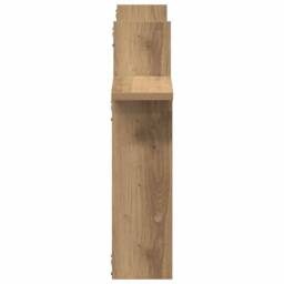 Berkfield Home Durable Wall Shelves 2 pcs Artisian Oak 50x12x50 cm Engineered Wood in Brown - Size: 50 x 12 x 50 cm - thumbnail 5