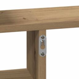 Berkfield Home Durable Wall Shelves 2 pcs Artisian Oak 50x12x50 cm Engineered Wood in Brown - Size: 50 x 12 x 50 cm - thumbnail 9