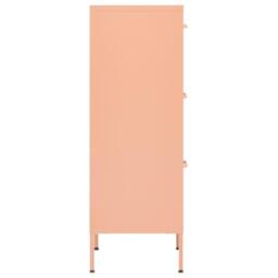 Berkfield Home Storage Cabinet Pink 42.5x35x101.5 cm Steel - thumbnail 4