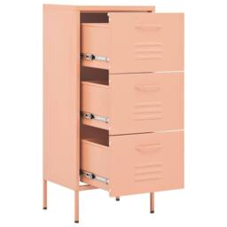 Berkfield Home Storage Cabinet Pink 42.5x35x101.5 cm Steel - thumbnail 6