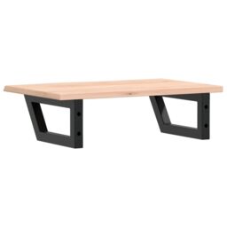 Berkfield Home Basin Shelf Wall Mounted¬†Steel and¬†Solid Wood Oak in Brown - thumbnail 6