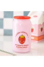 KDMD Strawberry Vanilla Soda Can Candle - Kawaii Scented Gift & Decor in Pink - thumbnail 1