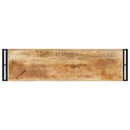 Berkfield Home Console Table 120x30x75 cm Rough Mango Wood in Brown - Size: 120 x 30 x 75 cm - thumbnail 3