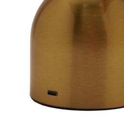 Hestia Bronze Glass Ball USB LED Touch Table Lamp - thumbnail 5