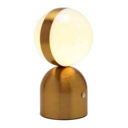 Hestia Bronze Glass Ball USB LED Touch Table Lamp - thumbnail 4
