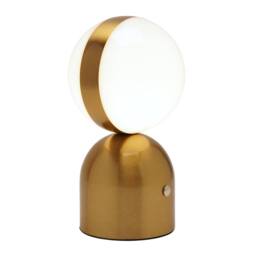 Hestia Bronze Glass Ball USB LED Touch Table Lamp - thumbnail 3