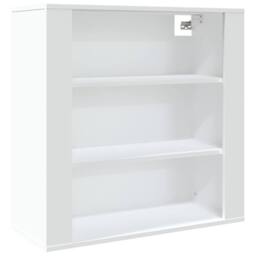 Berkfield Home Wall Cabinet White 80x33x80 cm Engineered Wood - Size: 80 x 33 x 80 cm - thumbnail 1
