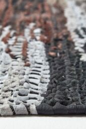 Homescapes Real Leather Handwoven Cutshuttle Rug - Size: 120 cm x 180 cm - thumbnail 4