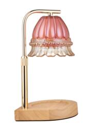 H&O Direct Height Adjustable Dimming Candle Warmer Lamp in Pink - thumbnail 3