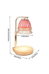 H&O Direct Height Adjustable Dimming Candle Warmer Lamp in Pink - thumbnail 4