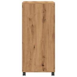 Berkfield Home Rolling¬†Cabinet Artisian Oak 55x40x91 cm Engineered Wood in Brown - Size: 55 x 40 x 91 cm - thumbnail 5