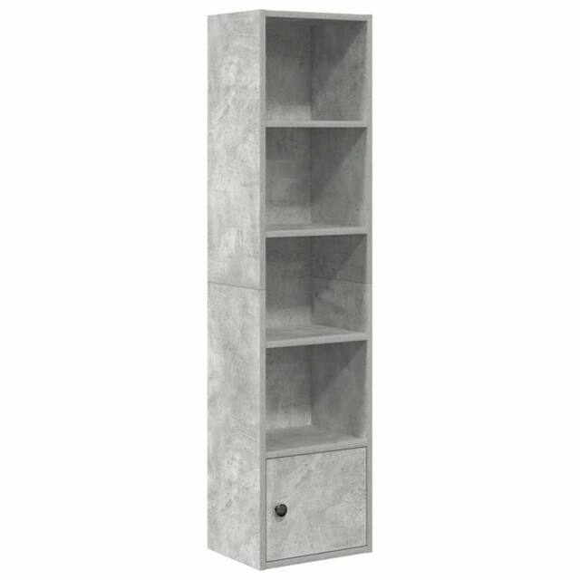 Berkfield Home Bookcase Concrete Grey 31x24x127 cm Engineered Wood - Size: 31 x 24 x 127 cm - image 1