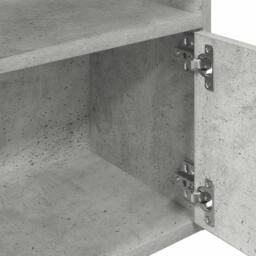 Berkfield Home Bookcase Concrete Grey 31x24x127 cm Engineered Wood - Size: 31 x 24 x 127 cm - thumbnail 8