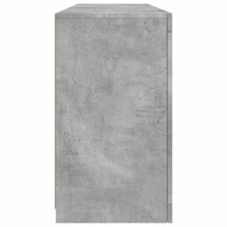 Berkfield Home Sideboard with LED Lights Concrete Grey 163x37x67 cm - Size: 163 x 37 x 67 cm - thumbnail 7