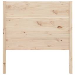 Berkfield Home Headboard 81x4x100 cm Solid Wood Pine in Light Oak - Size: 81 x 4 x 100 cm - thumbnail 4