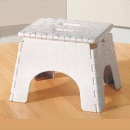Marco Paul 21cm Folding Step Stool - Large Size in White - thumbnail 5