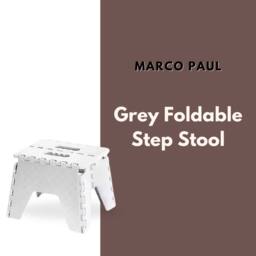 Marco Paul 21cm Folding Step Stool - Large Size in White - thumbnail 2