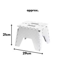Marco Paul 21cm Folding Step Stool - Large Size in White - thumbnail 4