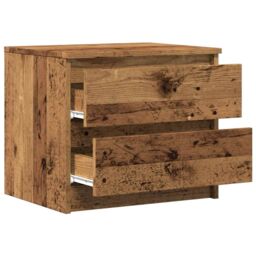 Berkfield Home Bedside Cabinets 2 pcs Old Wood 50x40x43.5 cm Engineered Wood in Brown - thumbnail 6