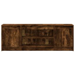Berkfield Home TV Cabinet with LED Smoked Oak 139.5x34x50 cm Engineered Wood in Brown - thumbnail 6