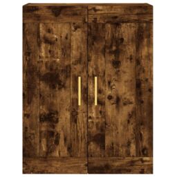 Berkfield Home Highboard Smoked Oak 69.5x34x180 cm Engineered Wood in Brown - thumbnail 6