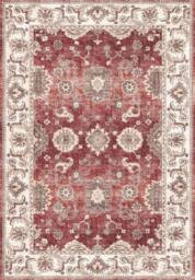THE RUGS Jasru Vintage Washable Rug - Ultra Soft Polyamide Non Slip Design in Red - Size: 60 cm x 180 cm - thumbnail 1