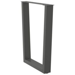 Berkfield Home Dining Table Legs V-Shape 2 pcs Anthracite 60x(72-73.3) cm Steel in Black - thumbnail 5