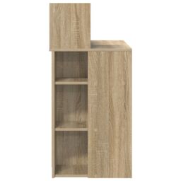Berkfield Home Desk with Storage Sonoma Oak 90x48x101.5 cm Engineered Wood - thumbnail 5