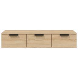 Berkfield Home Wall Cabinet Sonoma Oak 102x30x20 cm Engineered Wood in Light Tan - Size: 102 x 30 x 20 cm - thumbnail 5