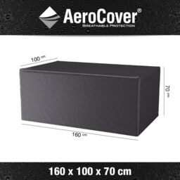 Ruma AeroCover Dining Set Waterproof Breathable Polyester Patio Cover W160xD100xH70cm in Dark Grey - Size: 1 Pack - thumbnail 2