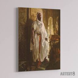 "Artery8 Charlemont The Moorish Chief Canvas Wall Art Print in Brown - Size: W18"" x H24""" - thumbnail 2