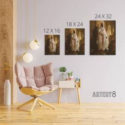 "Artery8 Charlemont The Moorish Chief Canvas Wall Art Print in Brown - Size: W18"" x H24""" - thumbnail 4