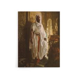 "Artery8 Charlemont The Moorish Chief Canvas Wall Art Print in Brown - Size: W18"" x H24""" - thumbnail 1
