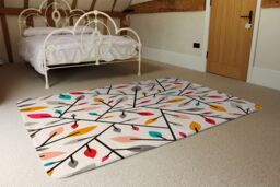 Benjamin Tate Design Autumn Leaves & Twigs Rug in Natural - Size: Large - thumbnail 3