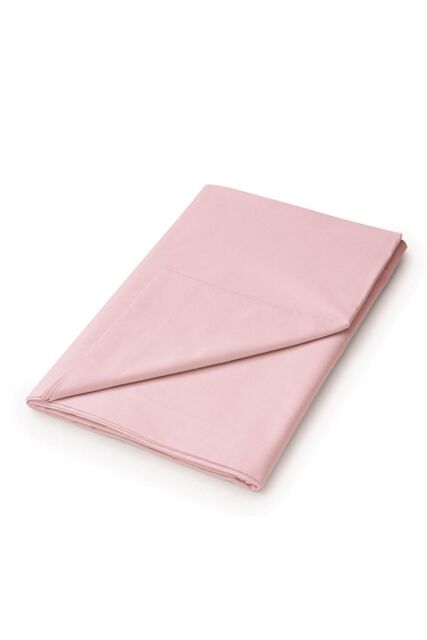 Helena Springfield 'Plain Dye' Polycotton Flat Sheet in Light Pink - Size: Double Flat - image 1