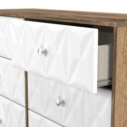 Ready Assembled 2 U Memphis 6 Drawer Wide Chest (Ready Assembled) in Dark Brown - thumbnail 6