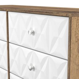 Ready Assembled 2 U Memphis 6 Drawer Wide Chest (Ready Assembled) in Dark Brown - thumbnail 5