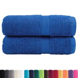 Berkfield Home Premium Guest Towels SOLUND 2pcs Blue 30x50cm 600gsm - thumbnail 3